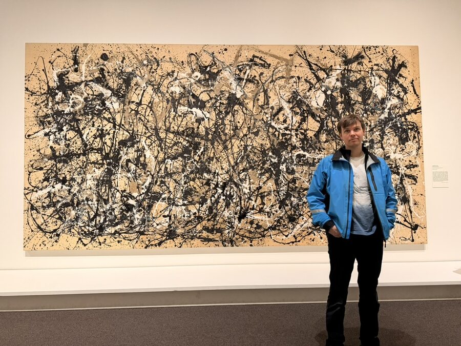 Travis Gerrard at an art museum
