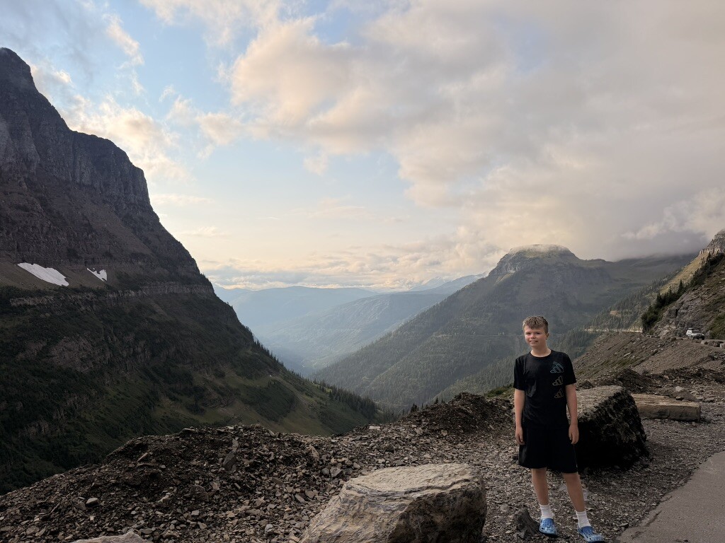 A vast mountain valley seen from Going-to-the-Sun Road