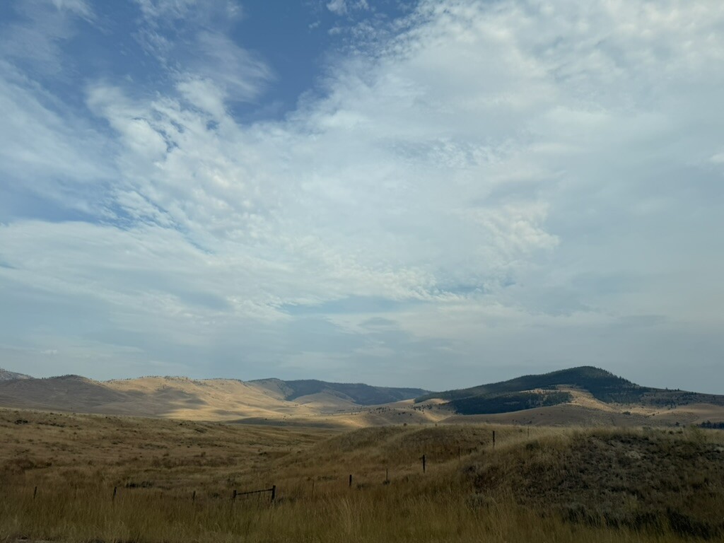 Open Montana hills beside the highway